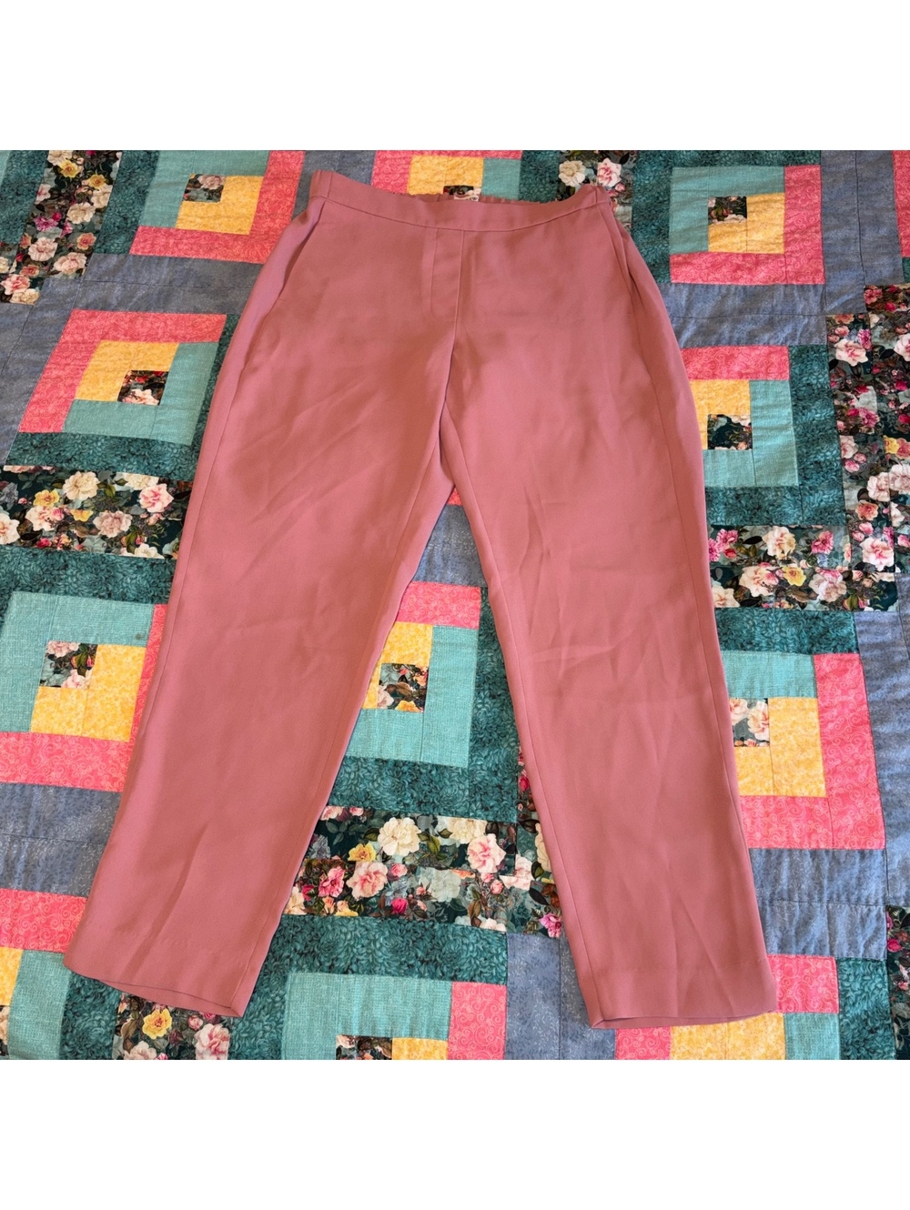 J.Crew $98 Pull On Easy Pant Woman’s Size 8 pink Ankle Length pants size 8